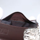 FENDI Zucca Canvas Key Case Brown Black Auth am9981V-18