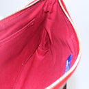 BURBERRY Nova Check Blue Label Hand Bag Canvas Beige Silver Auth am9984V-19