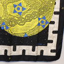 CELINE Scarf Silk 2 Set Black Navy Auth am9987-11