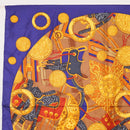 CELINE Scarf Silk 2 Set Black Navy Auth am9987-16