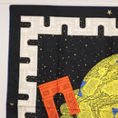 CELINE Scarf Silk 2 Set Black Navy Auth am9987-3