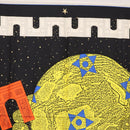 CELINE Scarf Silk 2 Set Black Navy Auth am9987-4