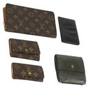 LOUIS VUITTON Monogram Wallet 5 Set LV Auth am9990-1