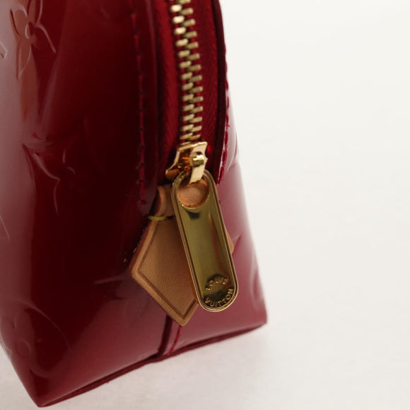 LOUIS VUITTON Monogram Vernis Pochette Pouch Rose Indian M90009 LV Auth am9994V