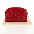 LOUIS VUITTON Monogram Vernis Pochette Pouch Rose Indian M90009 LV Auth am9994V-12