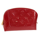 LOUIS VUITTON Monogram Vernis Pochette Pouch Rose Indian M90009 LV Auth am9994V-1