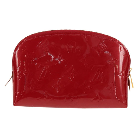 LOUIS VUITTON Monogram Vernis Pochette Pouch Rose Indian M90009 LV Auth am9994V