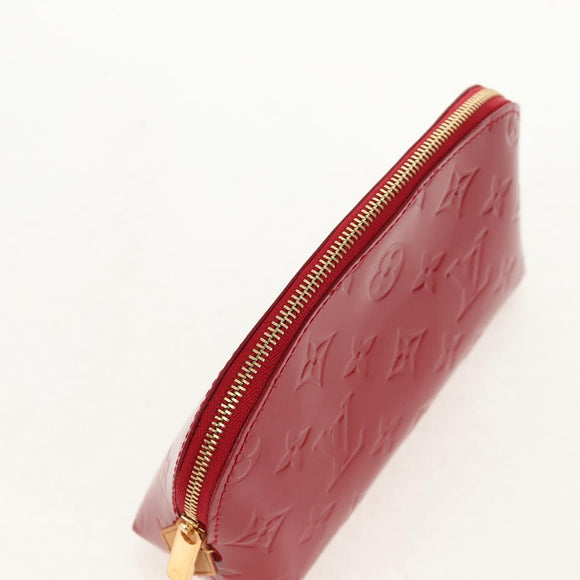 LOUIS VUITTON Monogram Vernis Pochette Pouch Rose Indian M90009 LV Auth am9994V