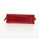 LOUIS VUITTON Monogram Vernis Pochette Pouch Rose Indian M90009 LV Auth am9994V-6