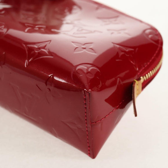 LOUIS VUITTON Monogram Vernis Pochette Pouch Rose Indian M90009 LV Auth am9994V