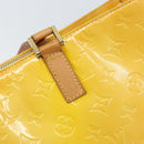 LOUIS VUITTON Monogram Vernis Columbus Tote Bag Lime Yellow M91047 Auth AMZ001-9