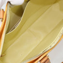 LOUIS VUITTON Monogram Vernis Columbus Tote Bag Lime Yellow M91047 Auth AMZ001-11