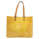 LOUIS VUITTON Monogram Vernis Columbus Tote Bag Lime Yellow M91047 Auth AMZ001-13