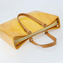 LOUIS VUITTON Monogram Vernis Columbus Tote Bag Lime Yellow M91047 Auth AMZ001-6