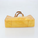 LOUIS VUITTON Monogram Vernis Columbus Tote Bag Lime Yellow M91047 Auth AMZ001-5