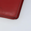 CELINE Shoulder Bag Leather Red Gold Auth AMZ004A-16