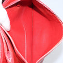 CELINE Shoulder Bag Leather Red Gold Auth AMZ004A-22