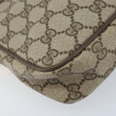 GUCCI GG Supreme Shoulder Bag PVC Beige Gold 97 02 068 Auth AMZ005-15