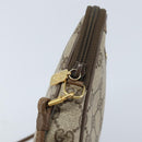 GUCCI GG Supreme Shoulder Bag PVC Beige Gold 97 02 068 Auth AMZ005-9