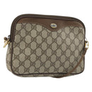 GUCCI GG Supreme Shoulder Bag PVC Beige Gold 97 02 068 Auth AMZ005-1