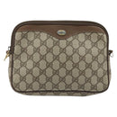 GUCCI GG Supreme Shoulder Bag PVC Beige Gold 97 02 068 Auth AMZ005-13