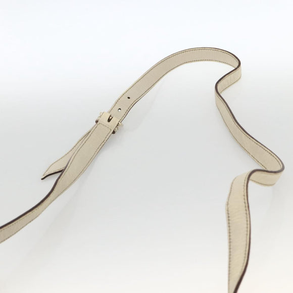 GUCCI GG Canvas Sherry Line Shoulder Bag Beige Gold 144888 Auth AMZ009
