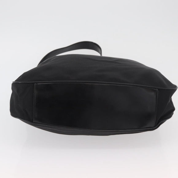GUCCI Bamboo Shoulder Bag Nylon 2way Black Silver 001 2852 1577 5 Auth AMZ012