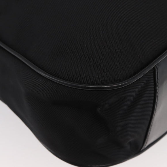 GUCCI Bamboo Shoulder Bag Nylon 2way Black Silver 001 2852 1577 5 Auth AMZ012