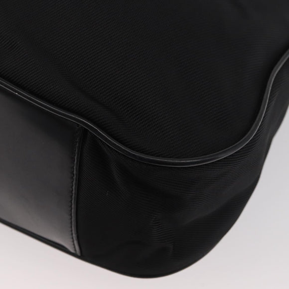 GUCCI Bamboo Shoulder Bag Nylon 2way Black Silver 001 2852 1577 5 Auth AMZ012
