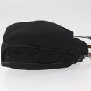 GUCCI Bamboo Shoulder Bag Nylon 2way Black Silver 001 2852 1577 5 Auth AMZ012-3