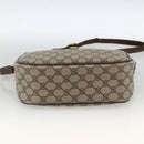 GUCCI GG Supreme Web Sherry Line Bag PVC Beige Gold 89 02 077 Auth AMZ013-5