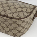 GUCCI GG Supreme Web Sherry Line Bag PVC Beige Gold 89 02 077 Auth AMZ013-15