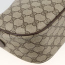 GUCCI GG Supreme Web Sherry Line Bag PVC Beige Gold 89 02 077 Auth AMZ013-18