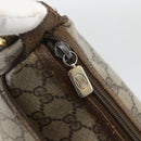 GUCCI GG Supreme Web Sherry Line Bag PVC Beige Gold 89 02 077 Auth AMZ013-10