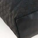 GUCCI GG Canvas Tote Bag Black Gold 002 1098 Auth AMZ017-14