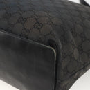 GUCCI GG Canvas Tote Bag Black Gold 002 1098 Auth AMZ017-15