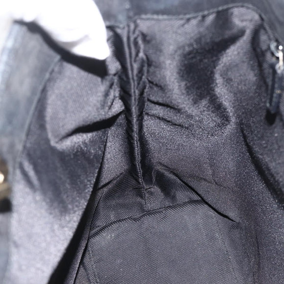 GUCCI GG Canvas Tote Bag Black Gold 002 1098 Auth AMZ017