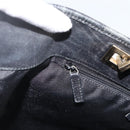 GUCCI GG Canvas Tote Bag Black Gold 002 1098 Auth AMZ017-19