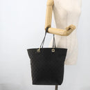 GUCCI GG Canvas Tote Bag Black Gold 002 1098 Auth AMZ017-21