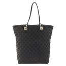 GUCCI GG Canvas Tote Bag Black Gold 002 1098 Auth AMZ017-13