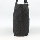 GUCCI GG Canvas Tote Bag Black Gold 002 1098 Auth AMZ017-4