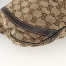 GUCCI GG Canvas Abbey Shoulder Bag Beige Gold 203257 Auth AMZ018-15