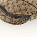GUCCI GG Canvas Abbey Shoulder Bag Beige Gold 203257 Auth AMZ018-17