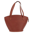 LOUIS VUITTON Epi Saint Jacques Shopping Bag Brown M52263 LV Auth AMZ020A-1