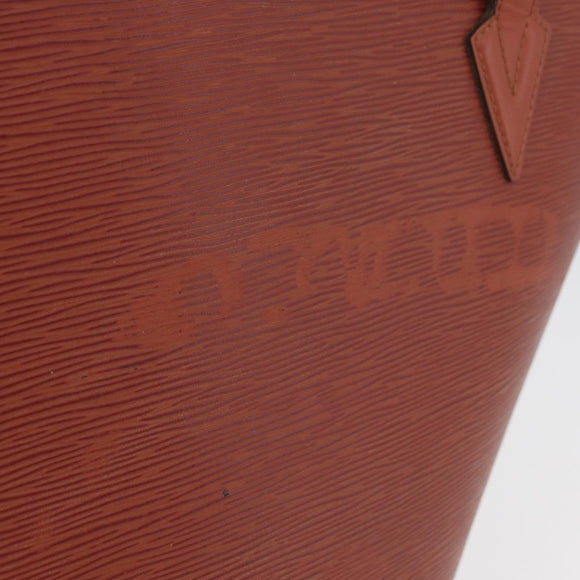LOUIS VUITTON Epi Saint Jacques Shopping Bag Brown M52263 LV Auth AMZ020A
