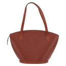 LOUIS VUITTON Epi Saint Jacques Shopping Bag Brown M52263 LV Auth AMZ020A-3