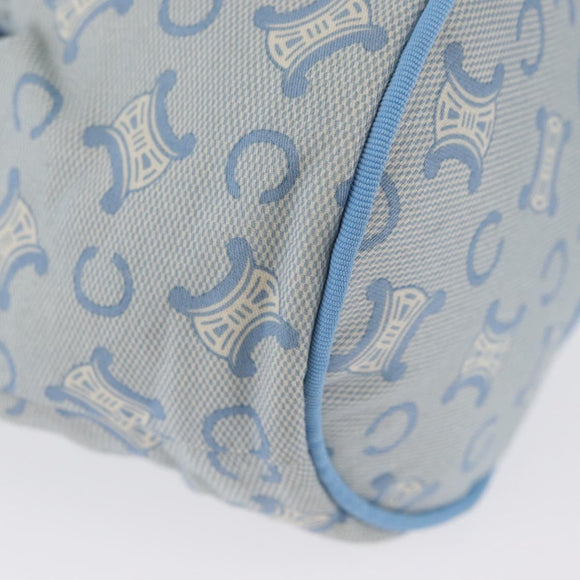 CELINE C Macadam Canvas Pouch Light Blue Auth AMZ028A