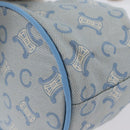 CELINE C Macadam Canvas Pouch Light Blue Auth AMZ028A-11