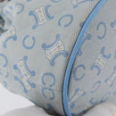 CELINE C Macadam Canvas Pouch Light Blue Auth AMZ028A-12