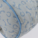 CELINE C Macadam Canvas Pouch Light Blue Auth AMZ028A-13
